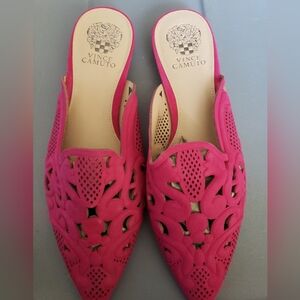 Women's Fuchsia Cutout Mules